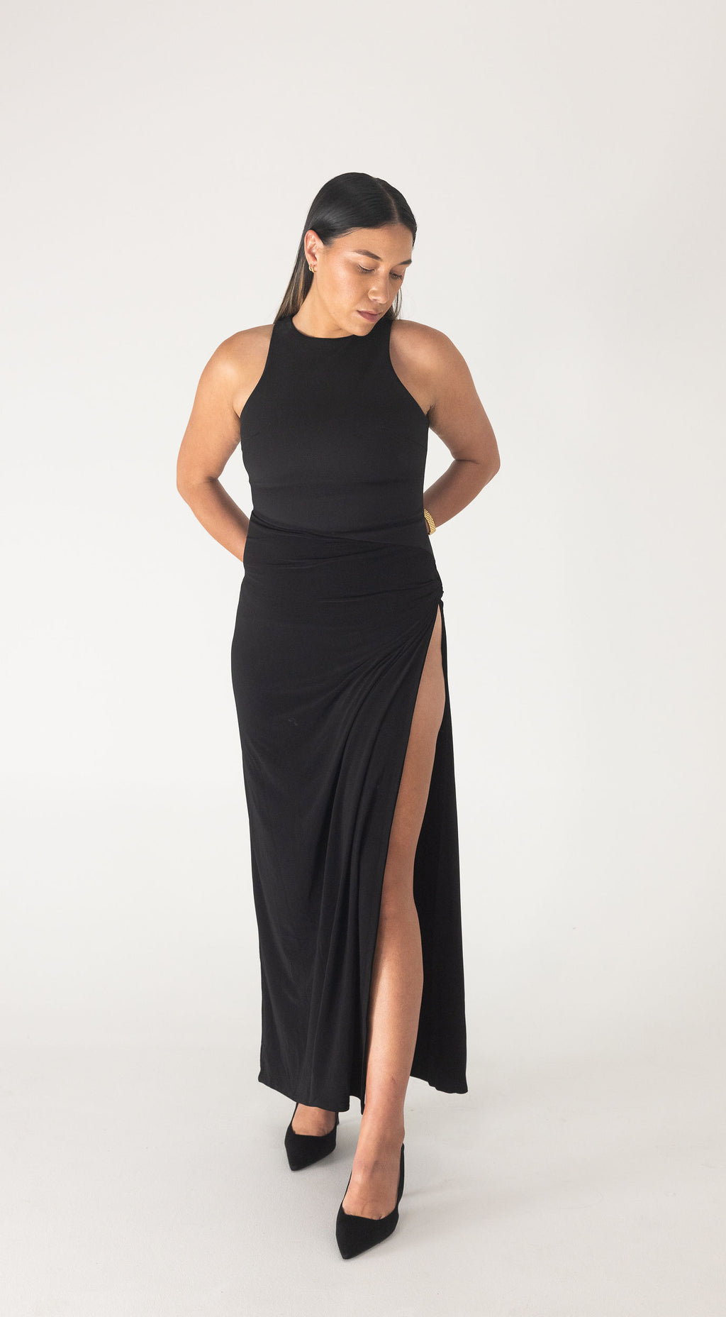Come closer Sculpted split maxi