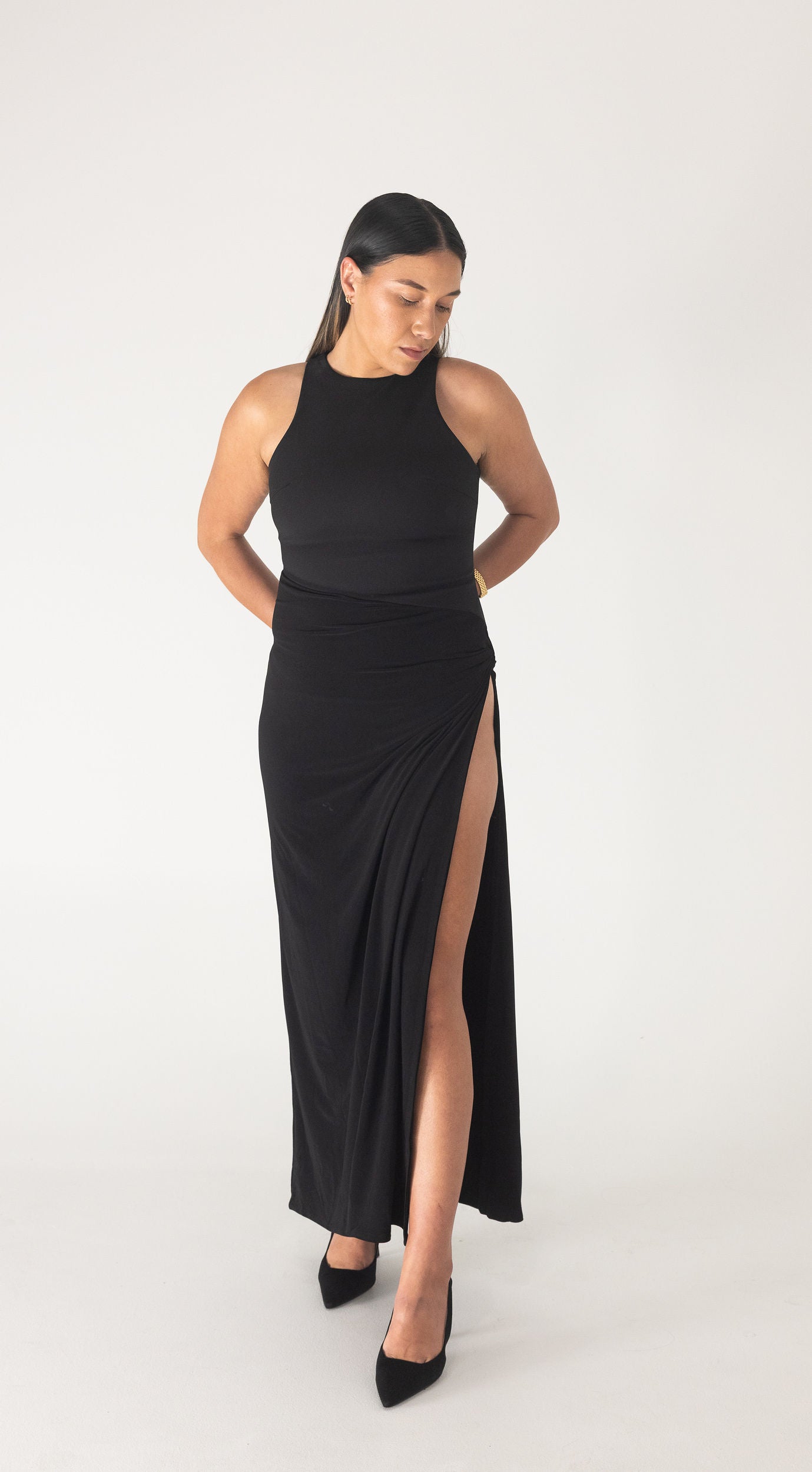 Come closer Sculpted split maxi